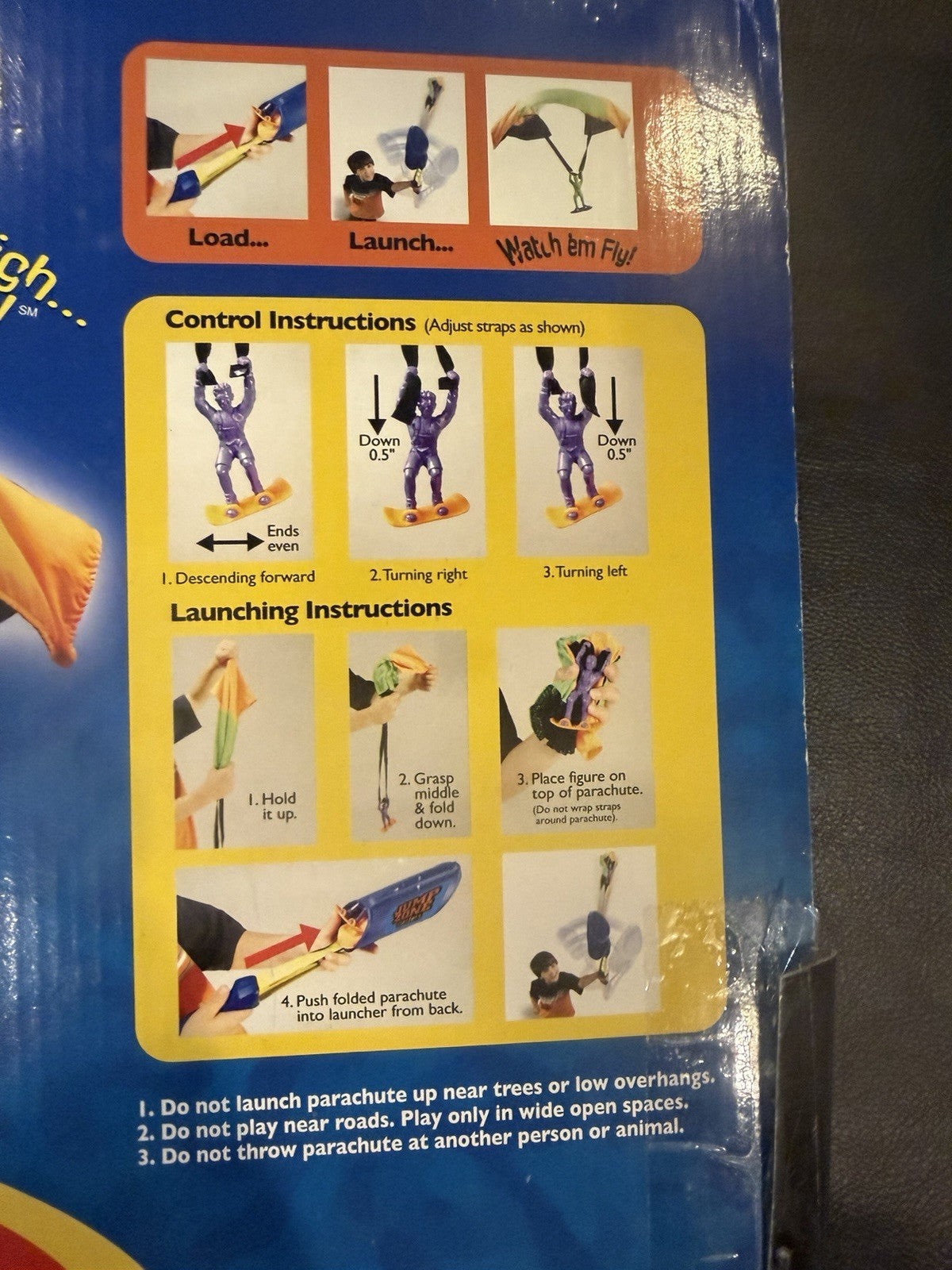 2005 Prime Time Toys Jump Zone Masters Parachute Launcher Sealed NOS