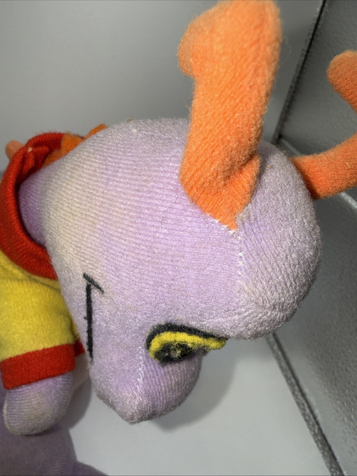 Vintage 1982 Walt Disney Figment Purple Dragon Plush 11" Well Loved
