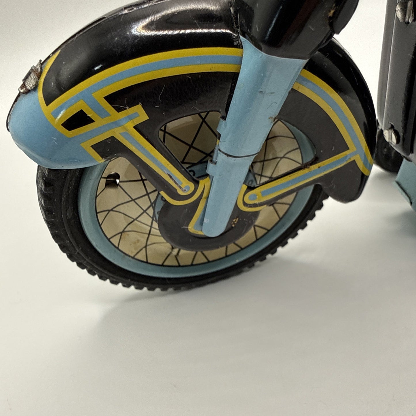 1958 Harley Davidson Motorcycle Friction Toy Vintage Style Yr 2000 Reproduction