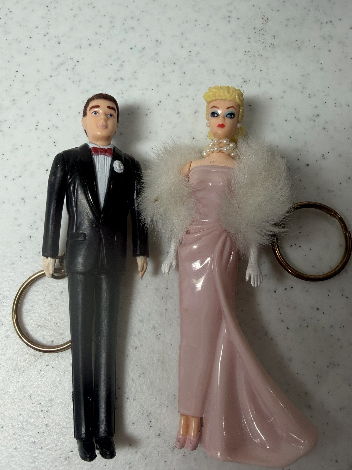 Vintage 1995 Barbie Ken Enchanted Evening Tuxedo Keychain Lot of 3