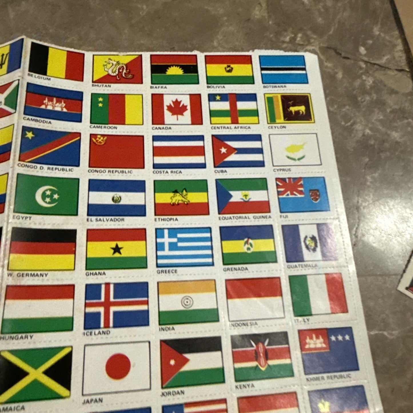1952 Stamps and Flags of the World Stamp Book Extra Stamps Lot