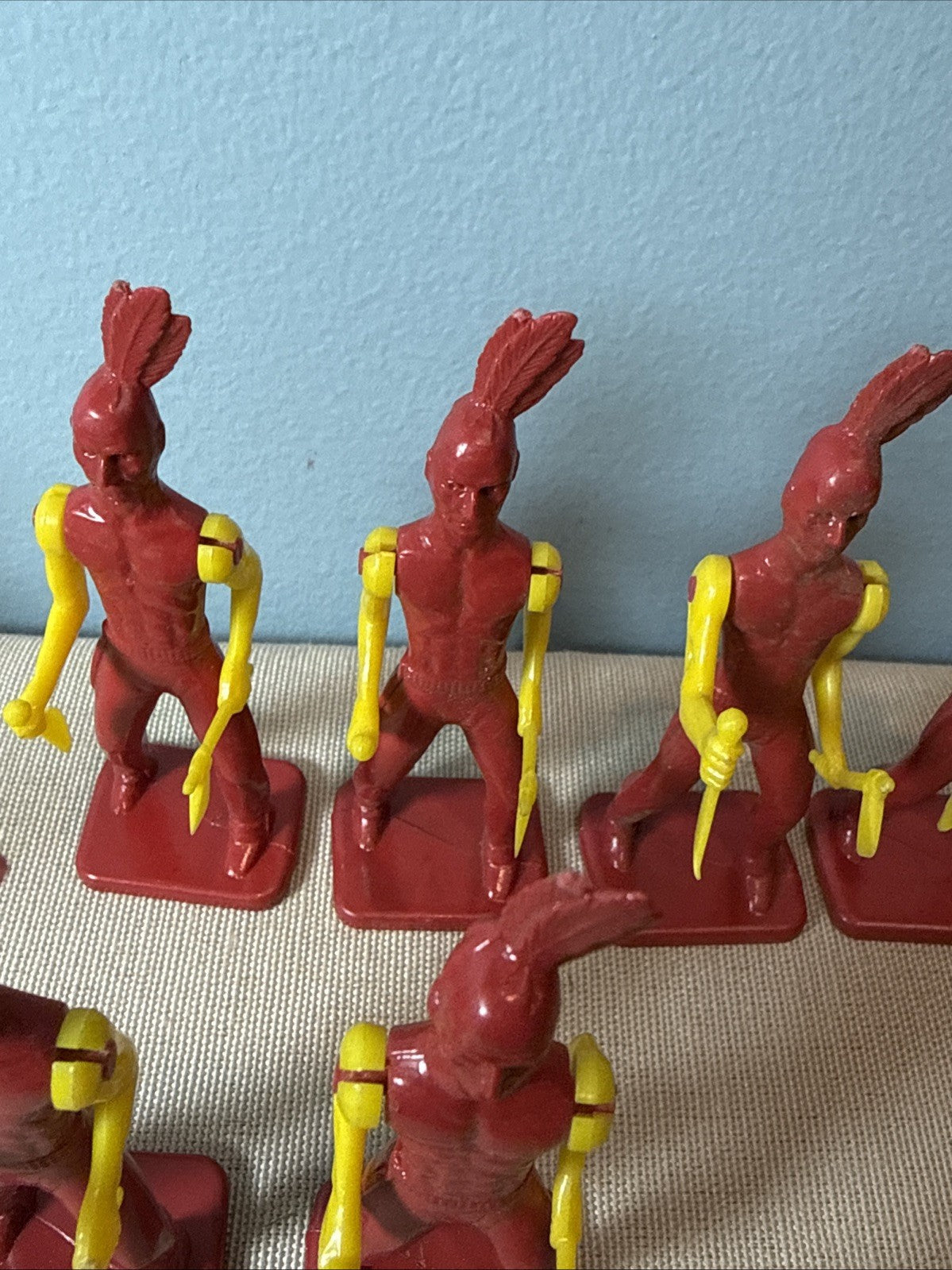 Vintage Ausley Thomasville GA Plastic Cowboys & Indians Lot Of 21 Figures
