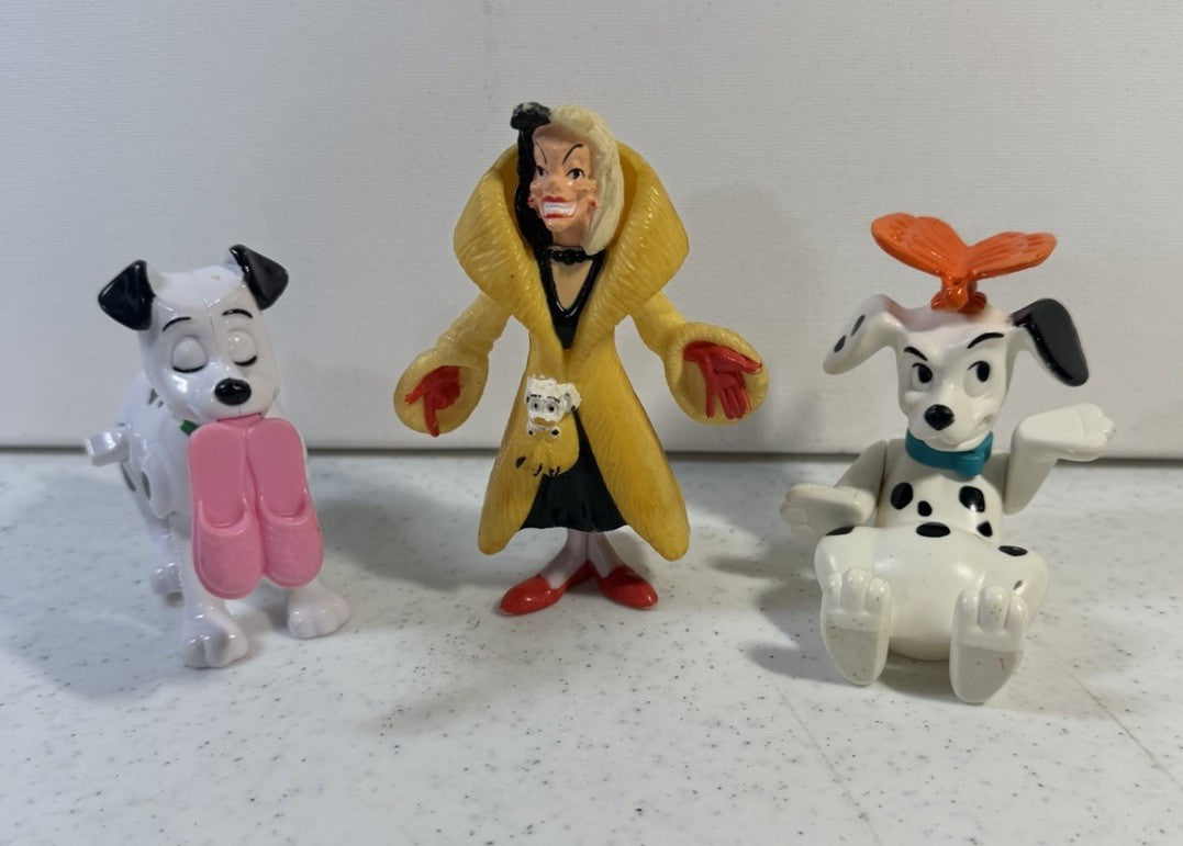Disney 101 Dalmatians Happy Meal Toy Lot Vintage 1996 Figures Cruella 20 Pack