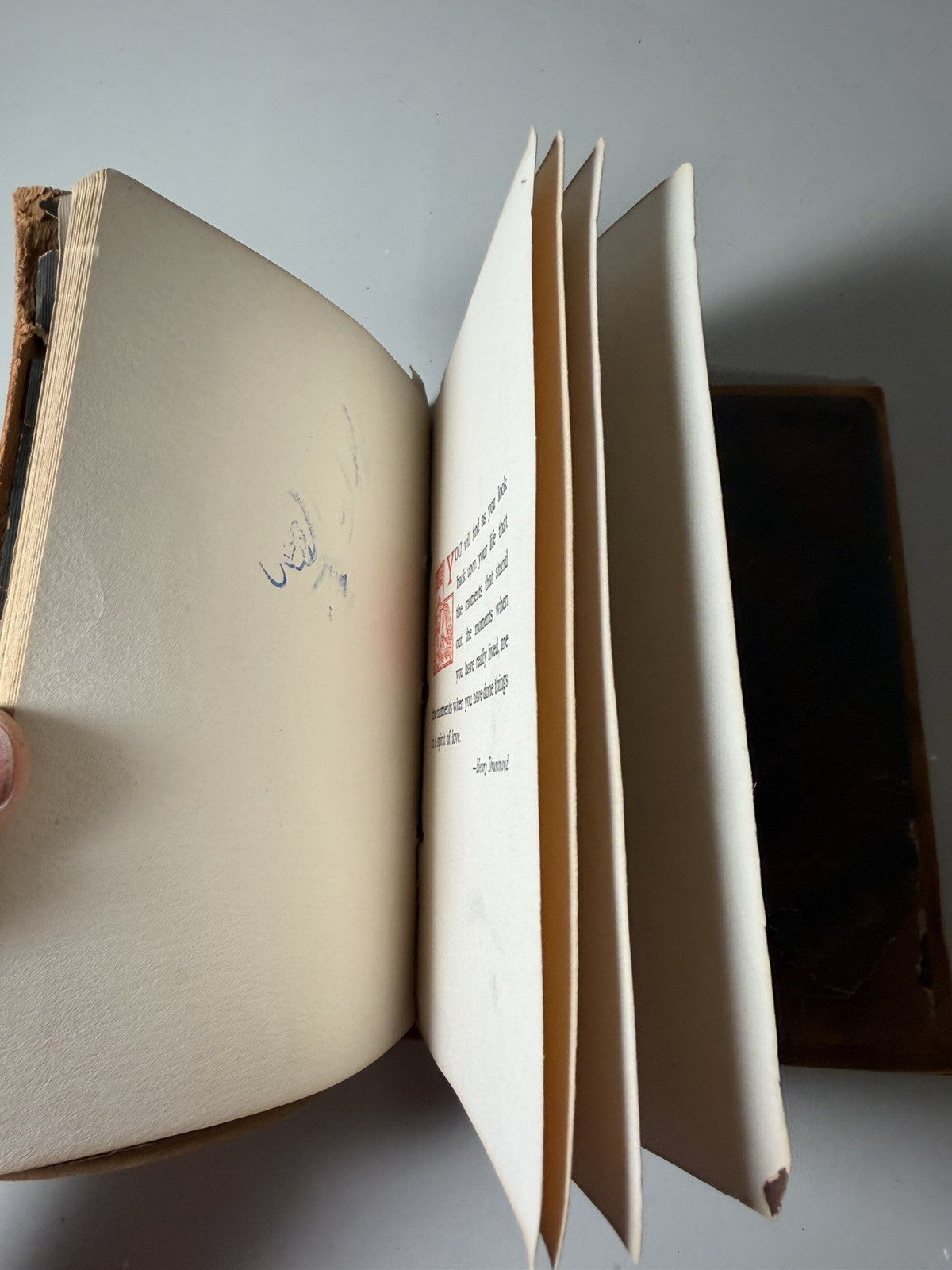 Vintage Henry Van Dyke Footpath to Peace Leather Bound Dodge Publishing Book