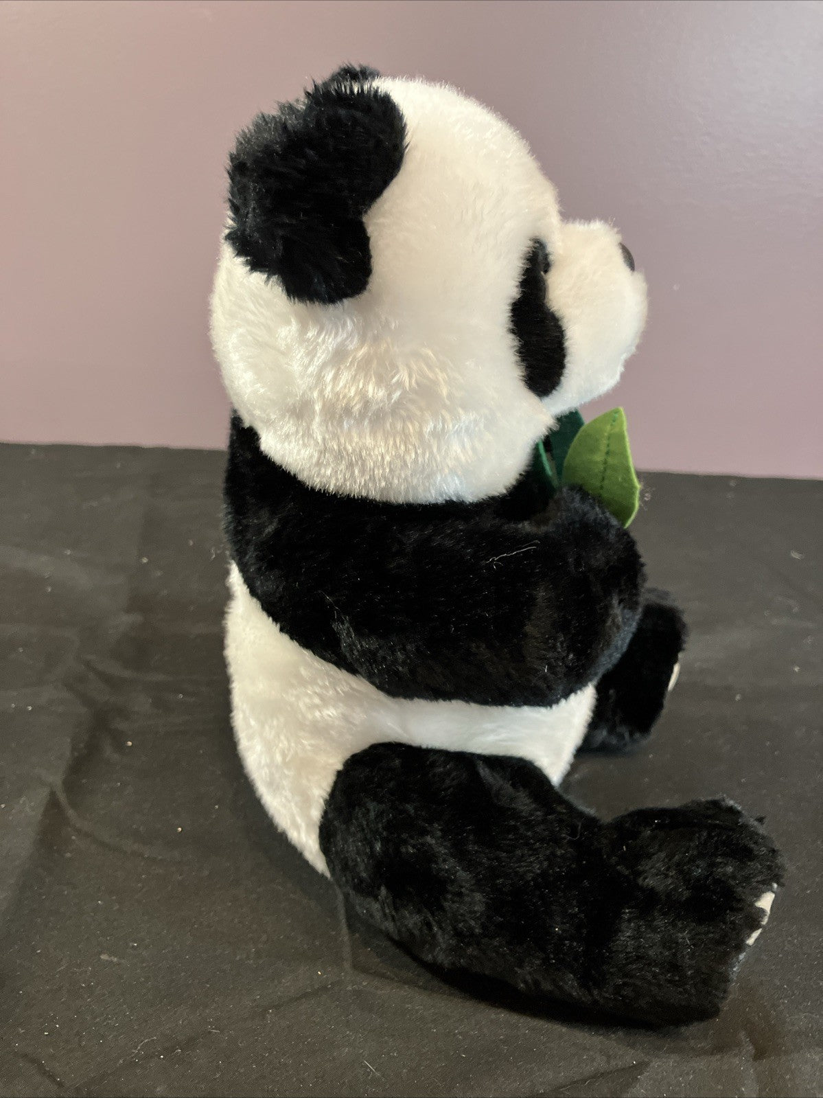 Ty Beanie Buddies Li Mei Panda Plush 10 Inch Bear Felt Leaves