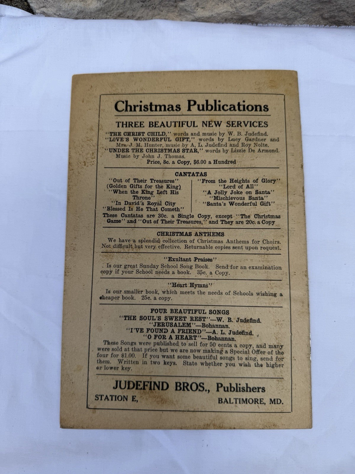 Vintage 1920s 1930s Christmas Pageant Play Cantata Sheet Music Lot Rare