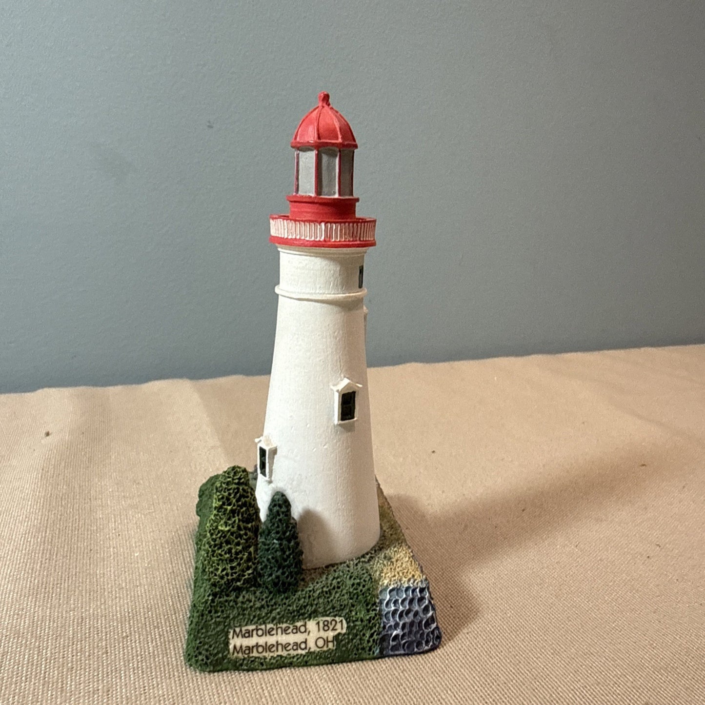 Vintage Lighthouse Figurines Lot 7 Coastal Nautical Miniatures Mixed Brands