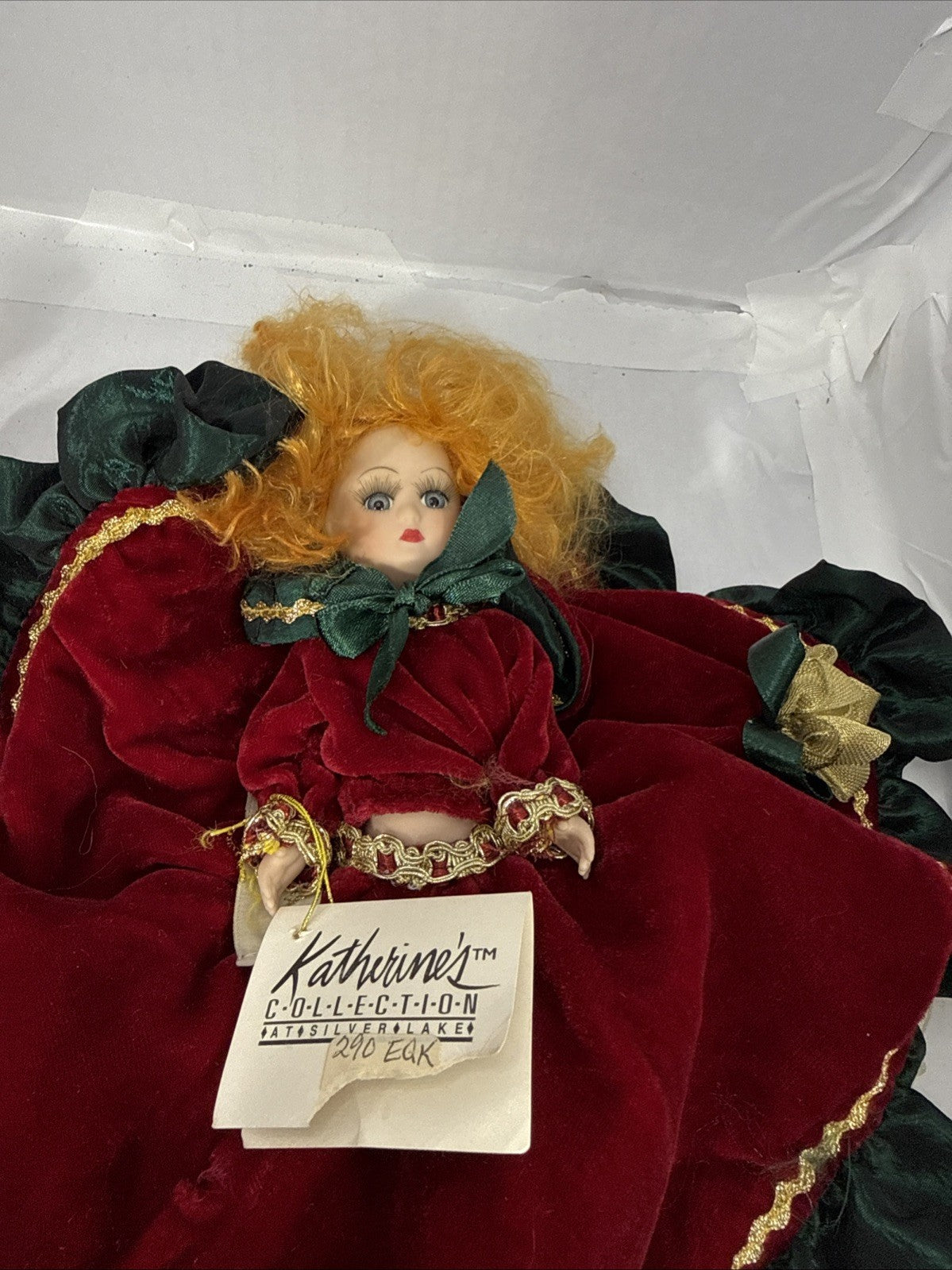 Katherines Collection Wayne Kleski Christmas Dolls Velvet Pair NWT