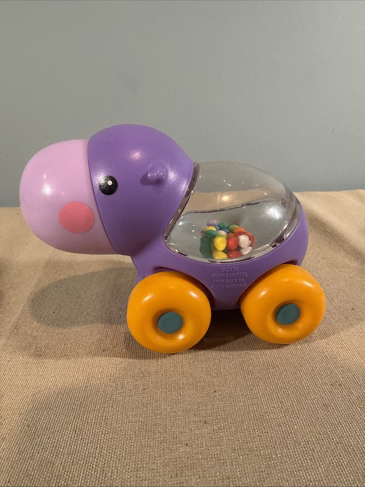 Fisher Price Poppity Pop Animals Rolling Rattle Toy Lot of 3 Vintage Toys
