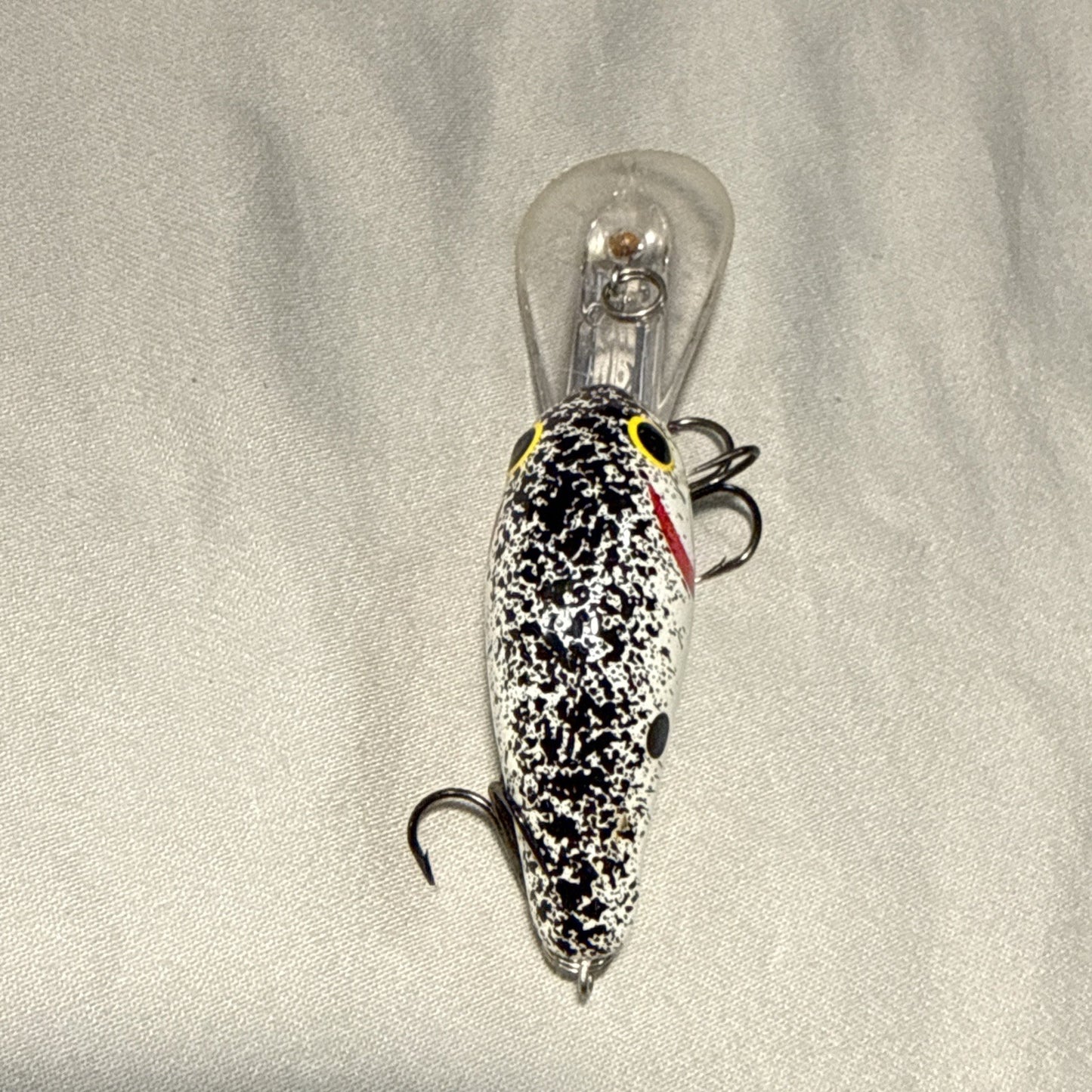 Lot of 2 Vintage Crankbait Fishing Lures Silver Shad Crawdad Bass