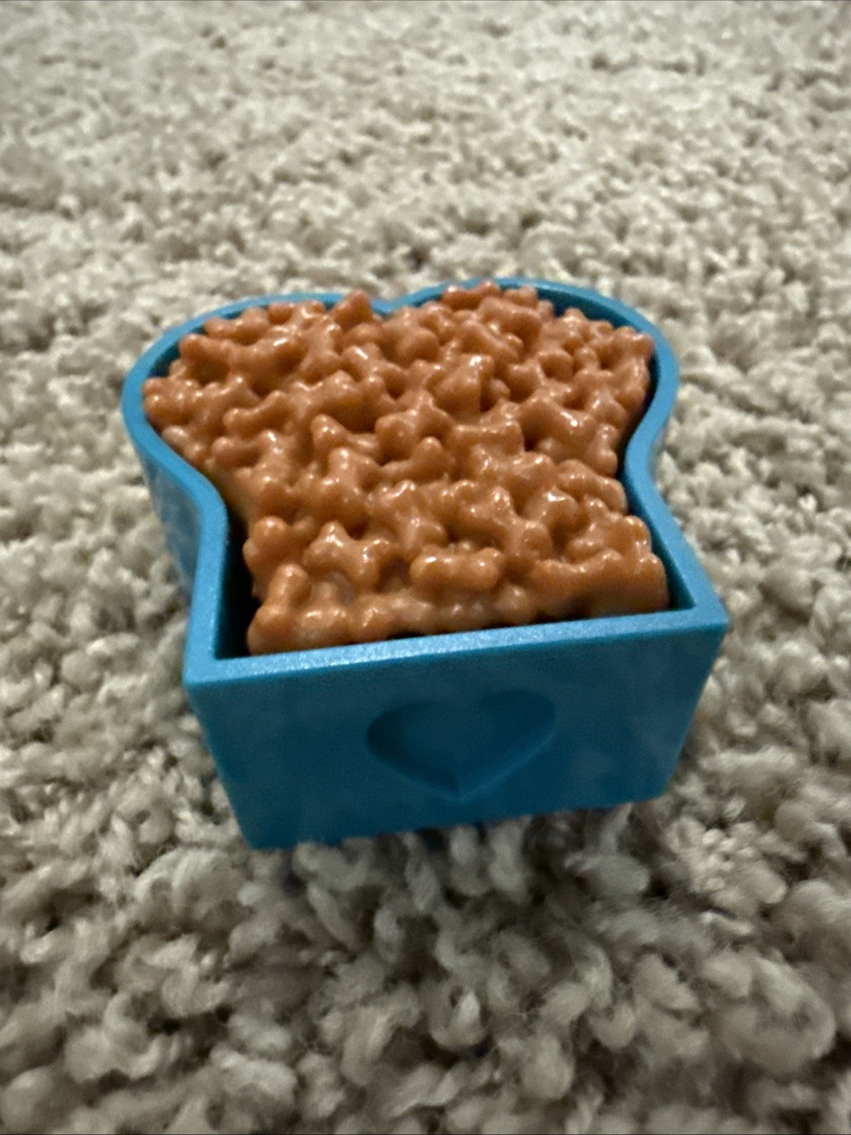 Battat Our Generation Replacement Heart Shaped Dog Bowl Paw Paradise Blue