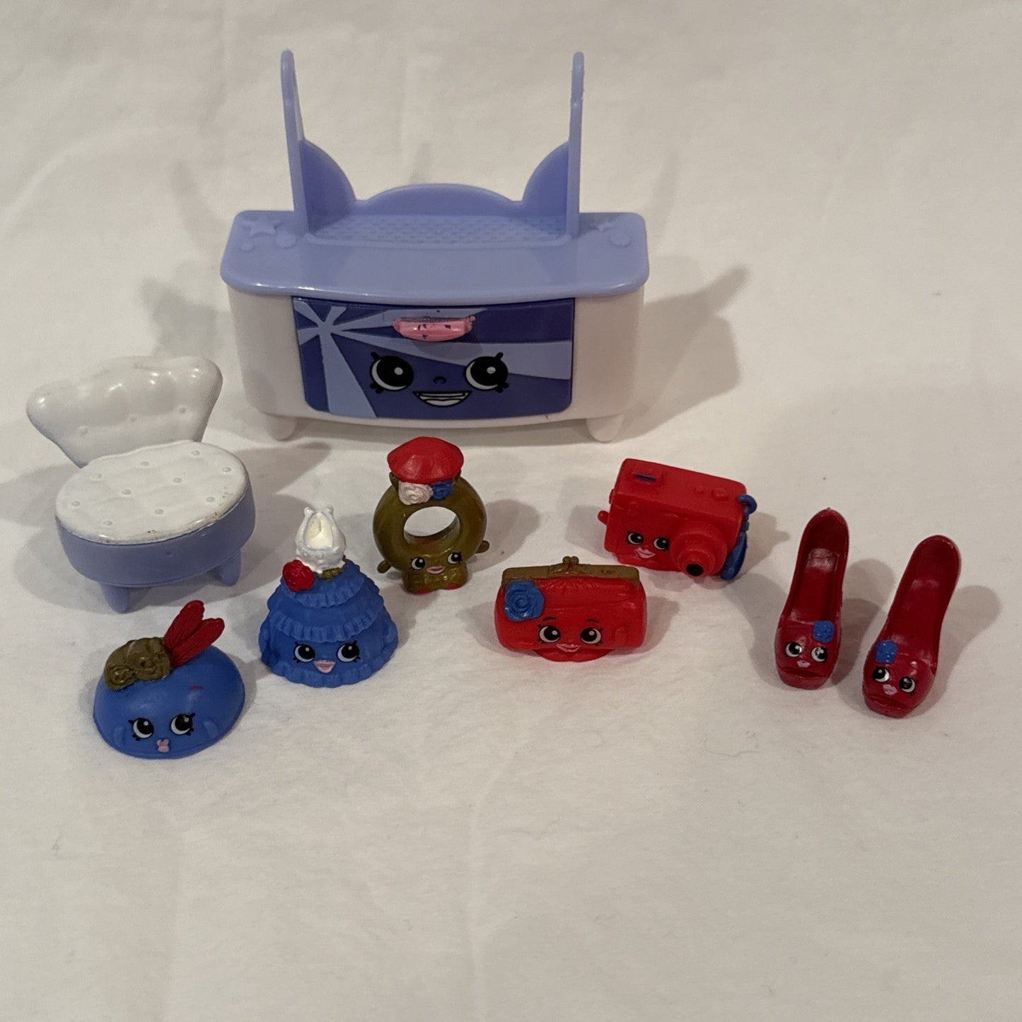 Shopkins Fashion Spree Vanity Table And Chair Best Dressed Collection Lot
