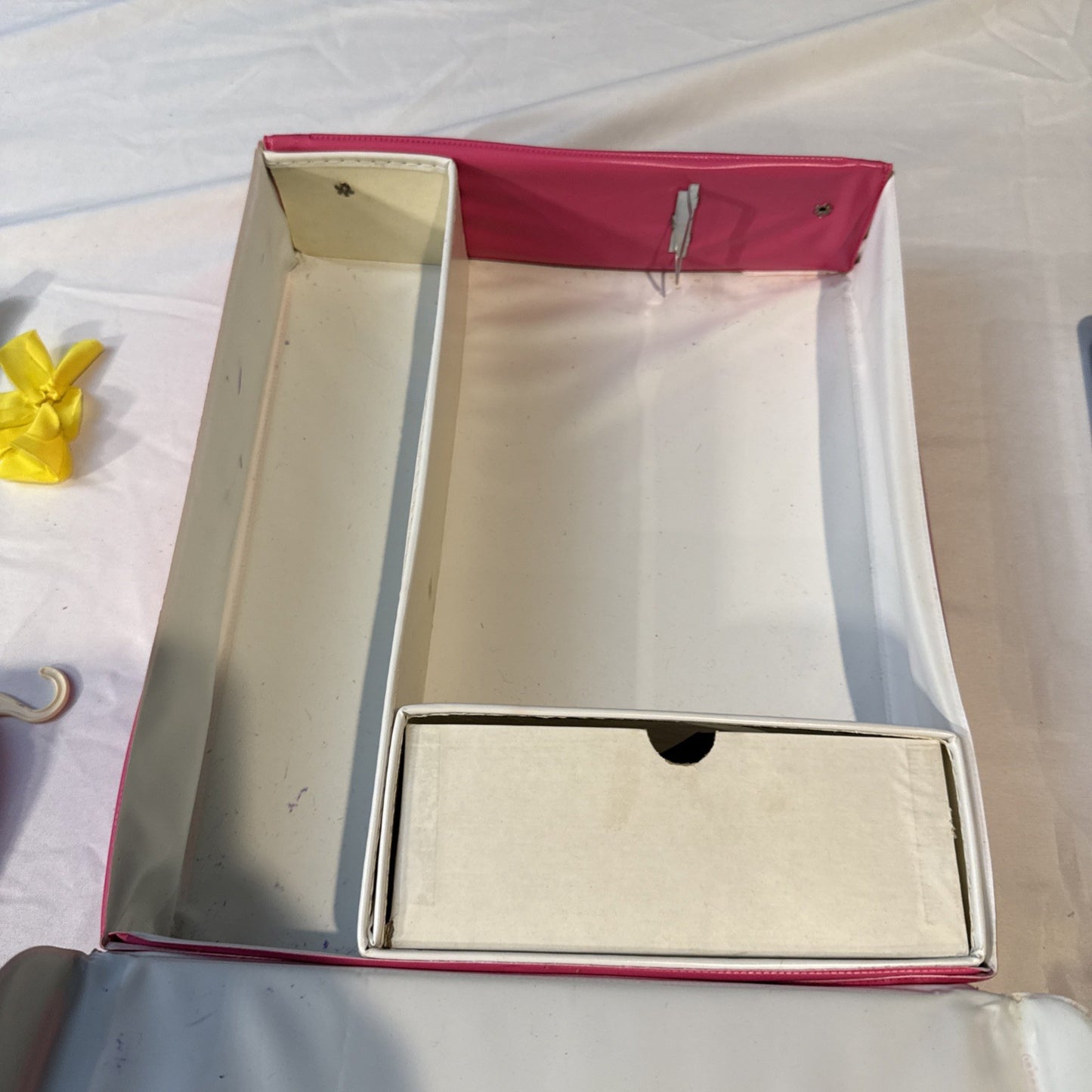 Vintage Barbie Doll Case (1968) with Clothes Accessories & Autograph Book (1996)