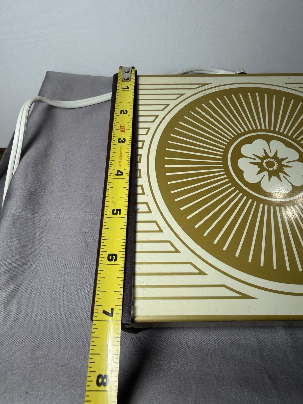 Warm O Tray Model 130T Electric Warming Tray Sunburst Gold