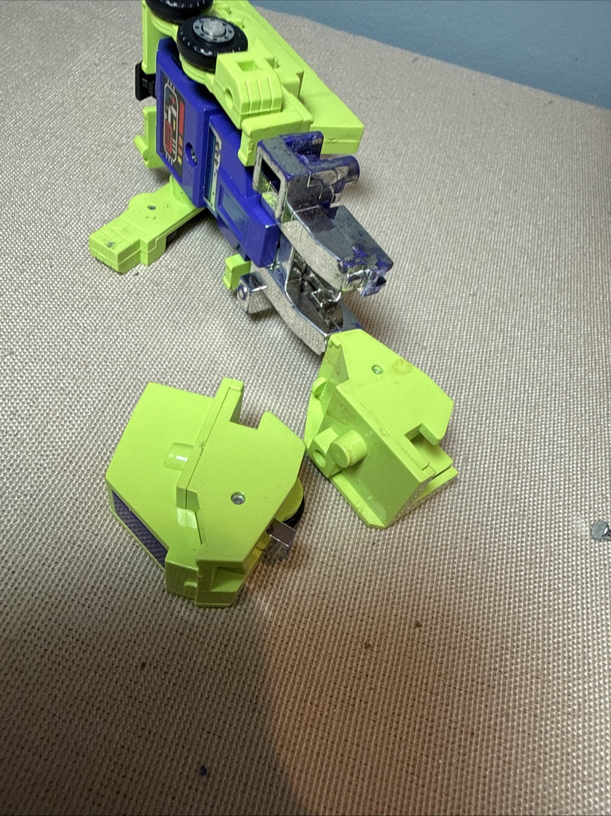 Vintage Hasbro Transformers G1 Devastator Constructicons 6 Figure Incomplete
