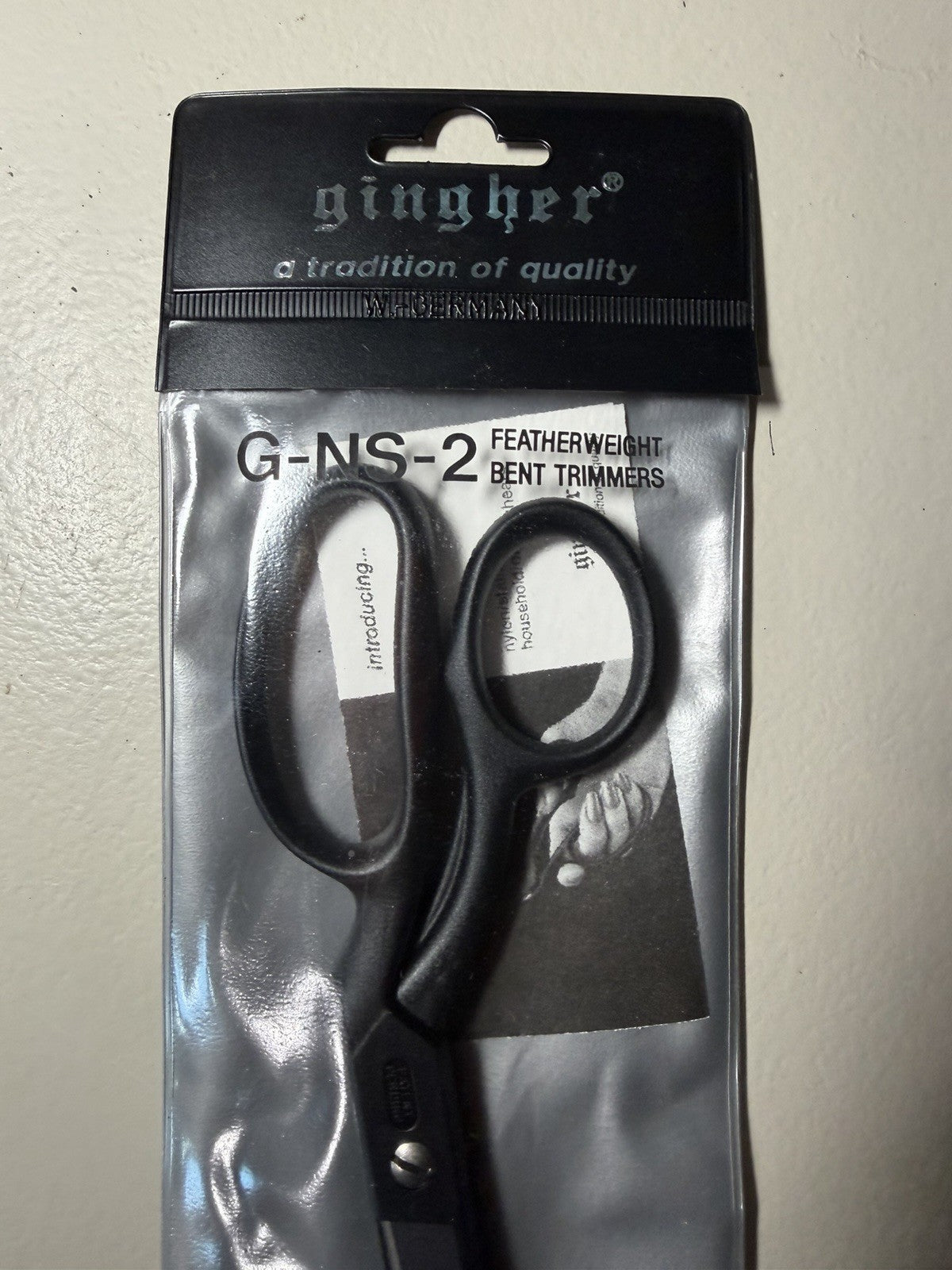 Vintage Gingher G-NS-2 Featherweight Bent Trimmers Scissors Germany Sew Lot of 5