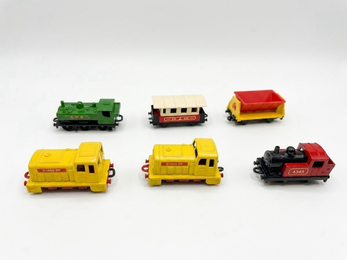 Vintage Lesney Matchbox Superfast Train GWR Steam Loco Hopper Diecast Lot of 6
