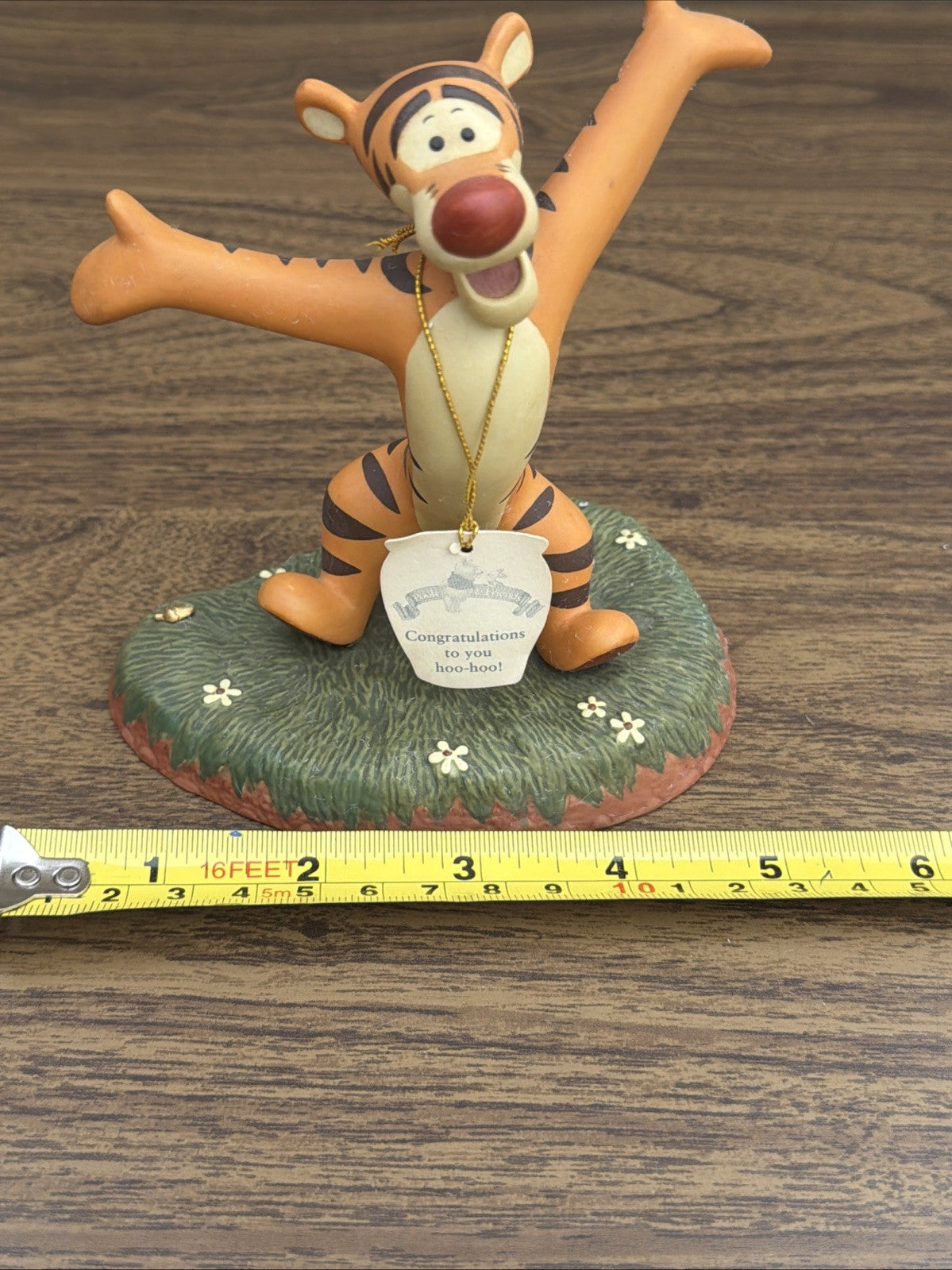 Disney Tigger Figurine Pooh Friends Congratulations You Hoo Hoo with tags 4.75"