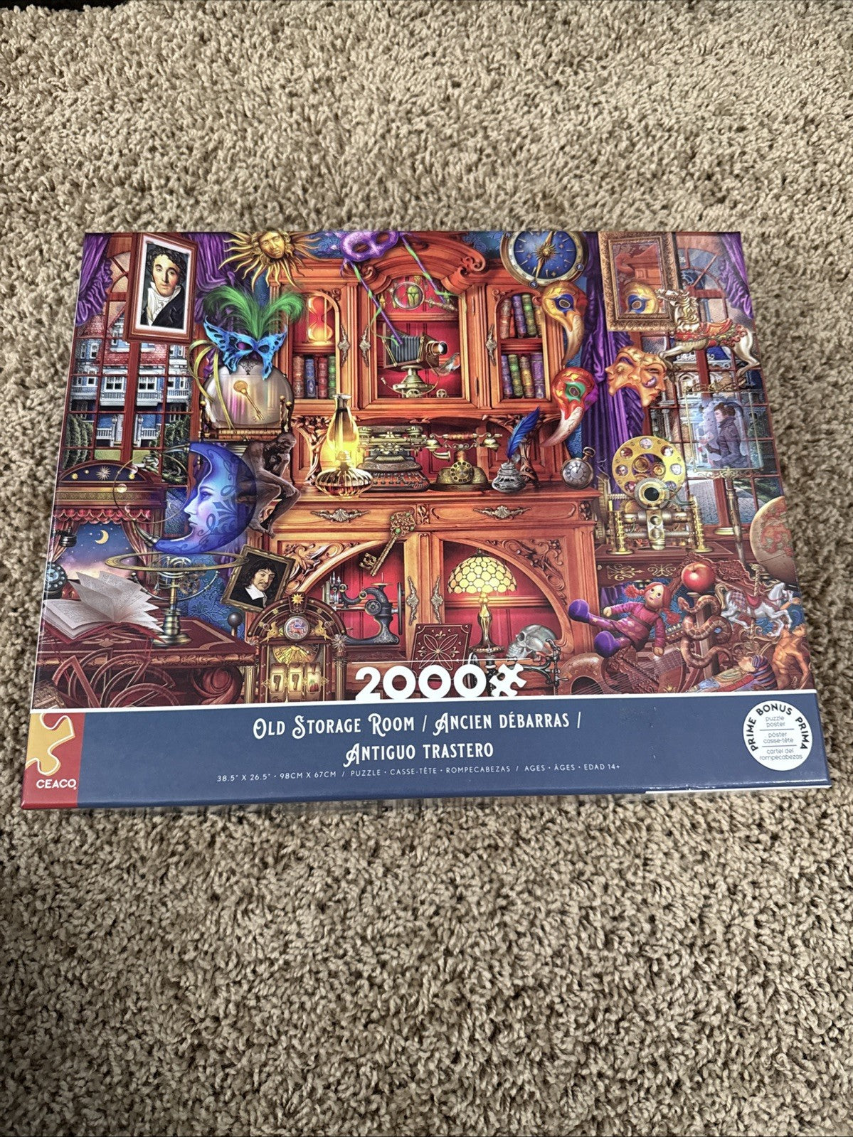 2000 Pc Puzzle Lot 2 Old Storage Room Little Italian Curiosity Shop Ceaco Kodak