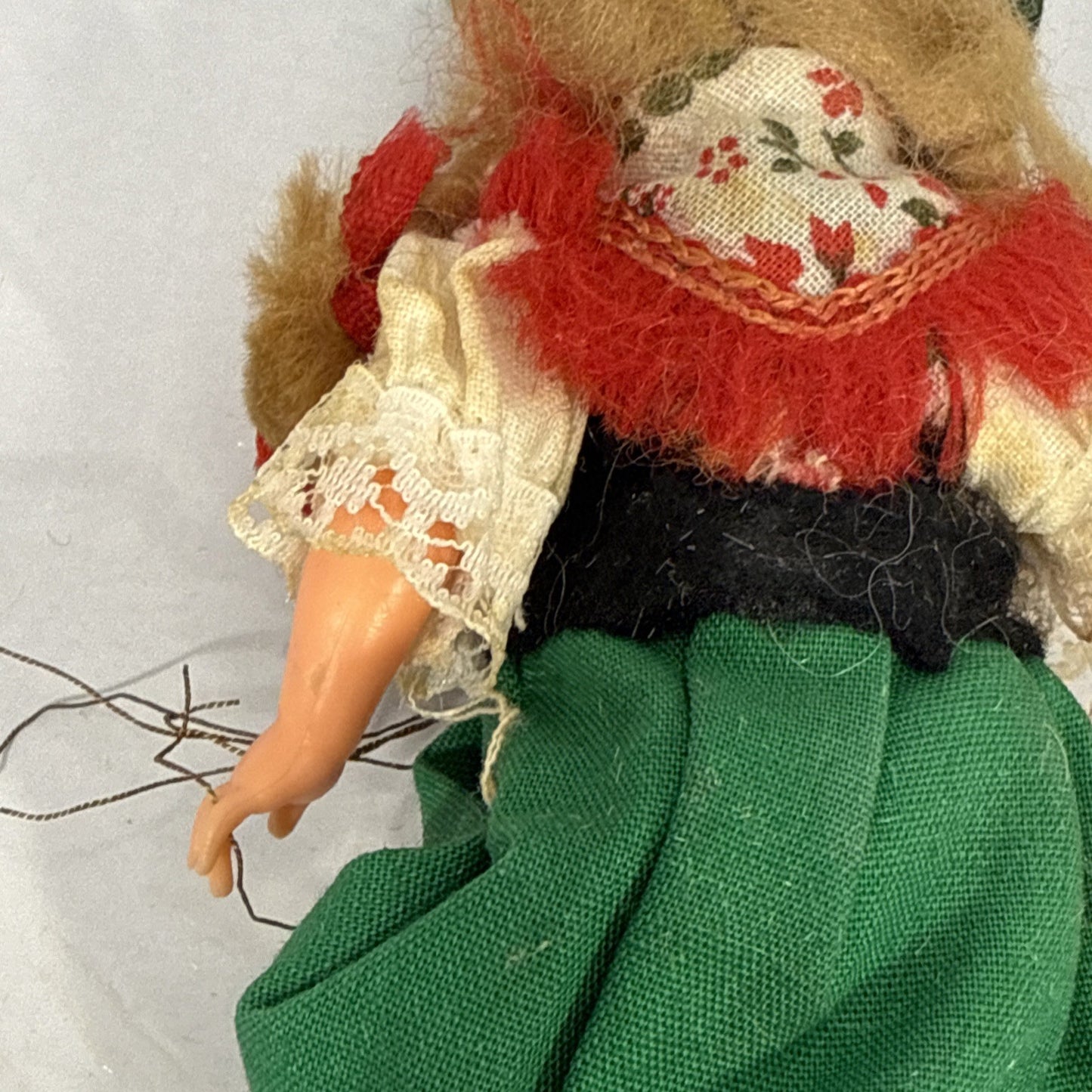 Vintage German Doll Damaged Missing Legs & Arm Needs Repair 6"