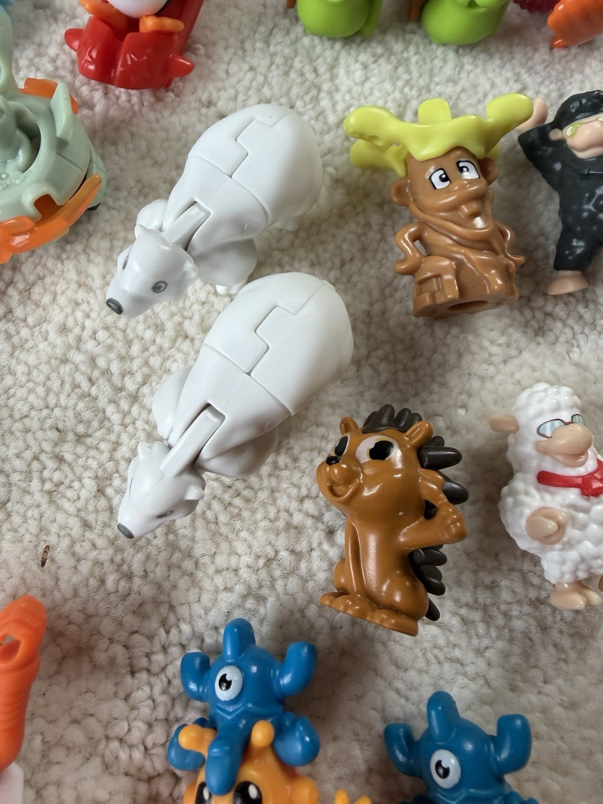 Vintage Kinder Surprise & Fast Food Toy Lot of 100+ Miniature Vehicles & Figures