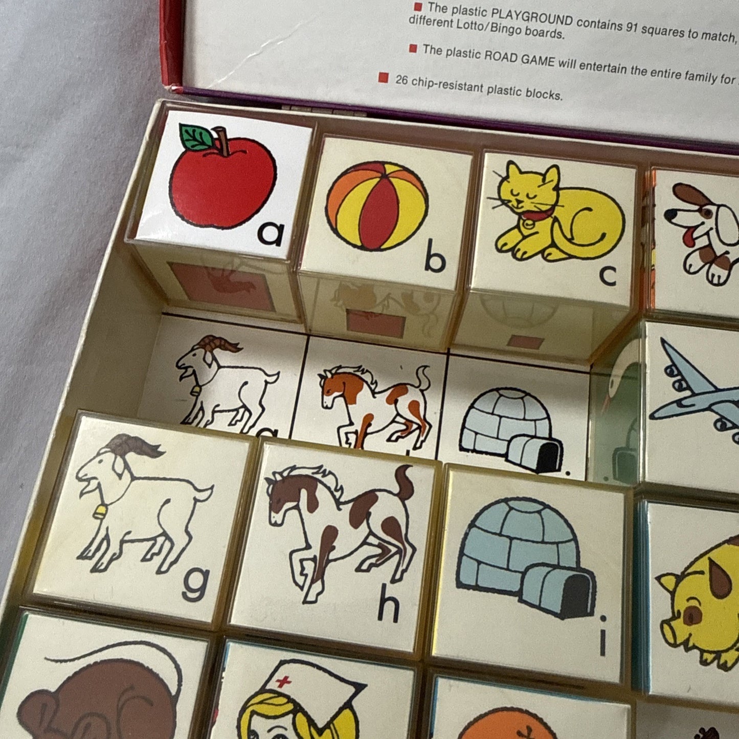 Kid's Toy "PlaySkills Kit" Original Storage Case USA VTG '72 Reader's Digest