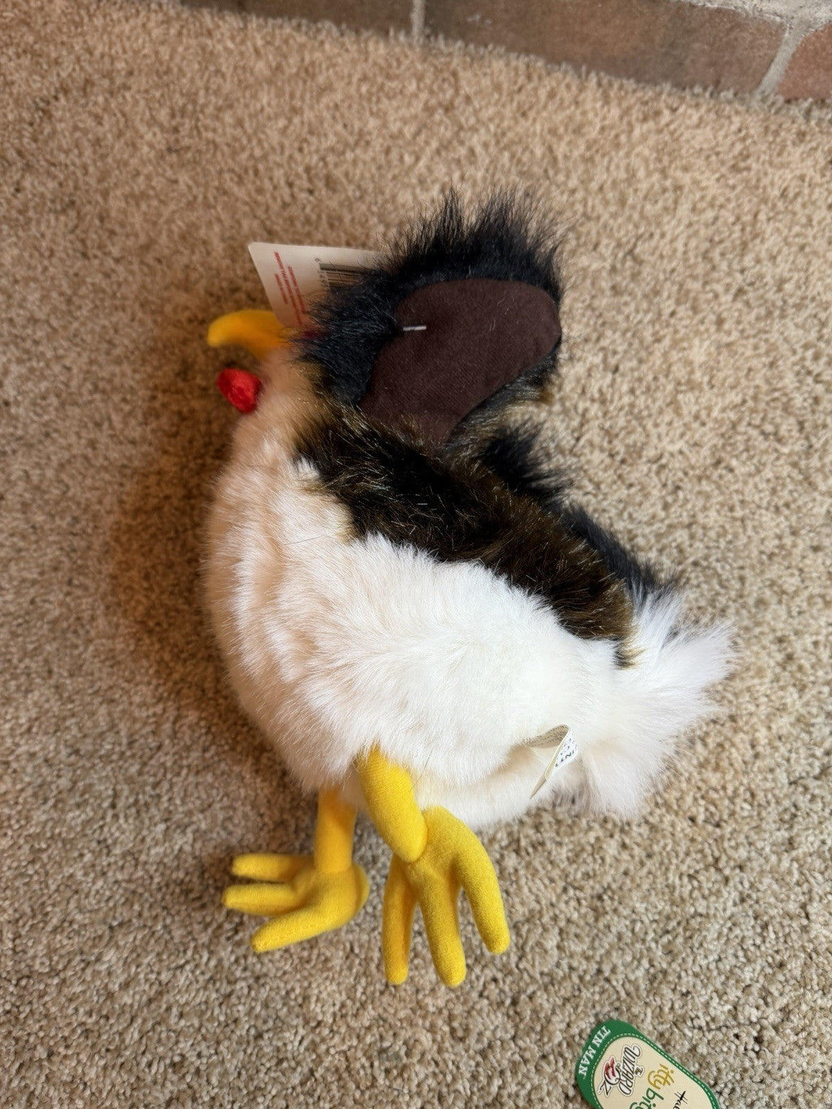 Hugfun Rooster Chicken Plush Stuffed Animal 2004 NWT 9.5 Inch Farmhouse Toy