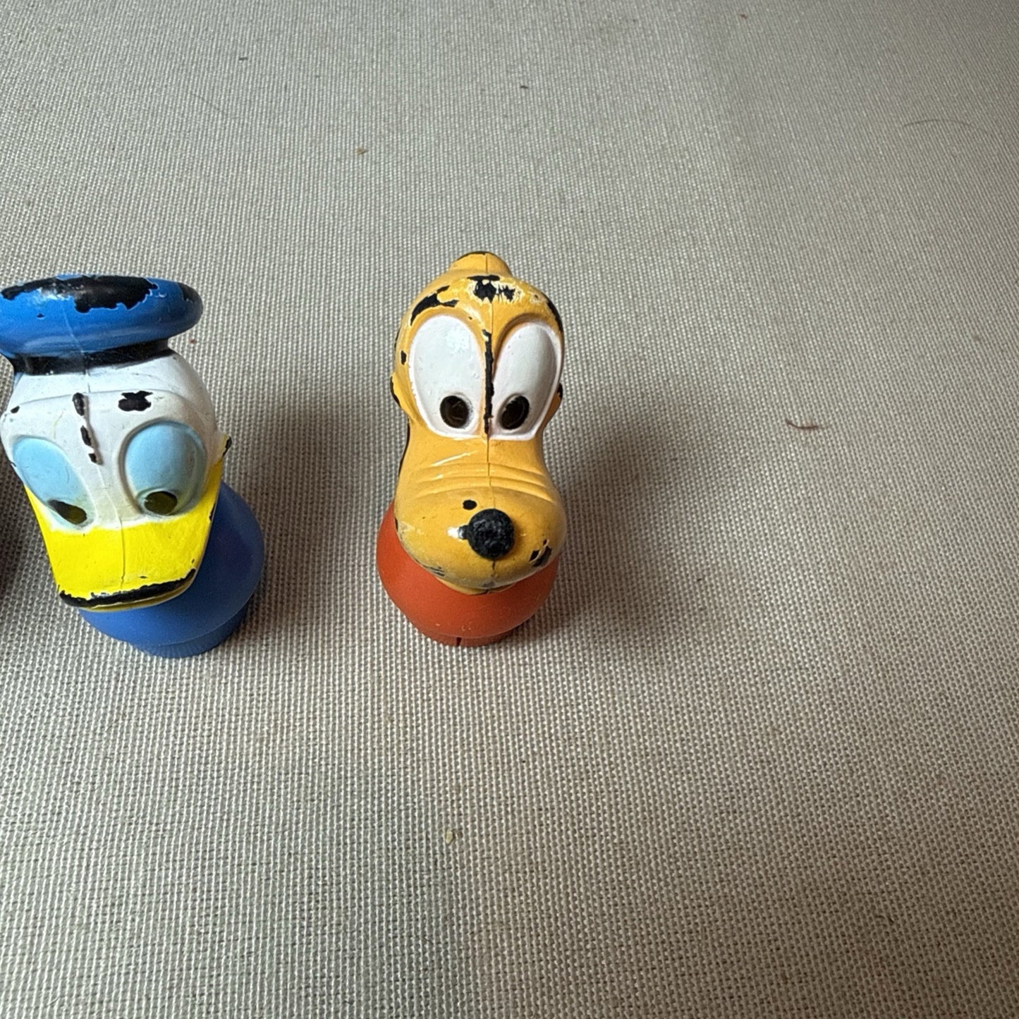 Vintage ILLCO Disney Little People Mickey Pluto Donald Lot
