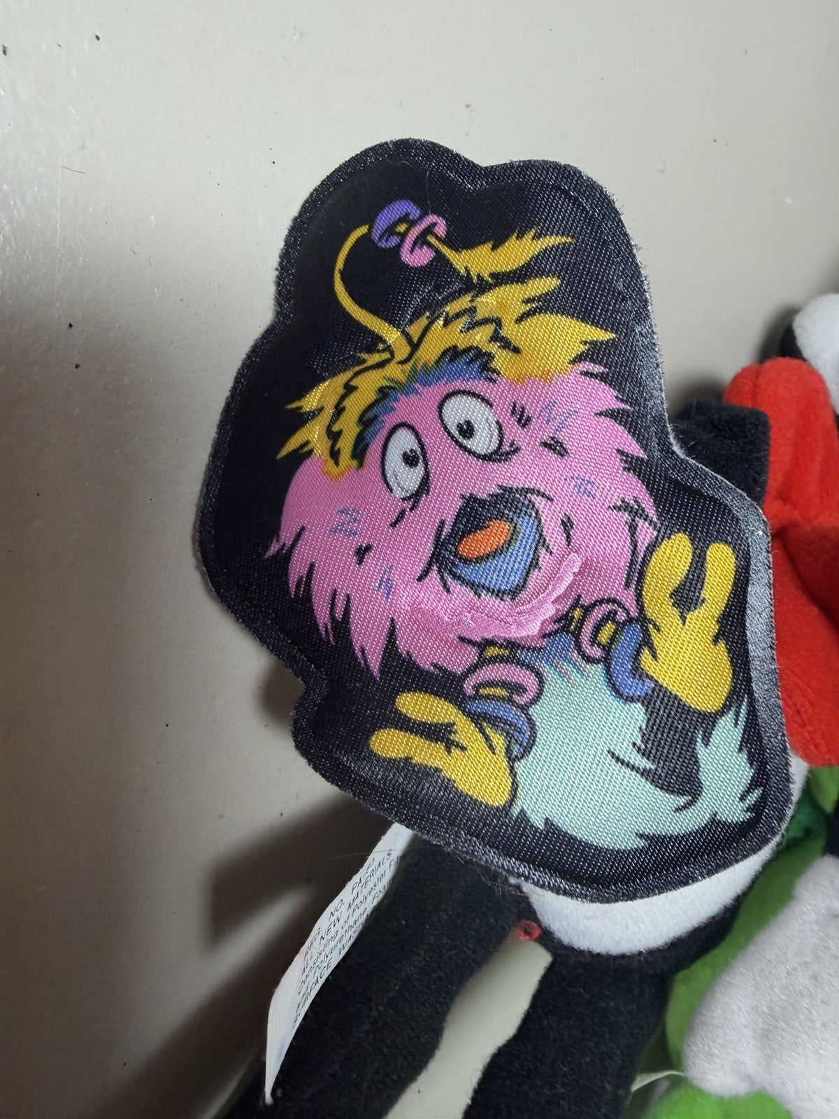 Vintage 1997 Mattel Henson Dr Seuss Cat in the Hat & Grinch Plush Toy Lot 10"