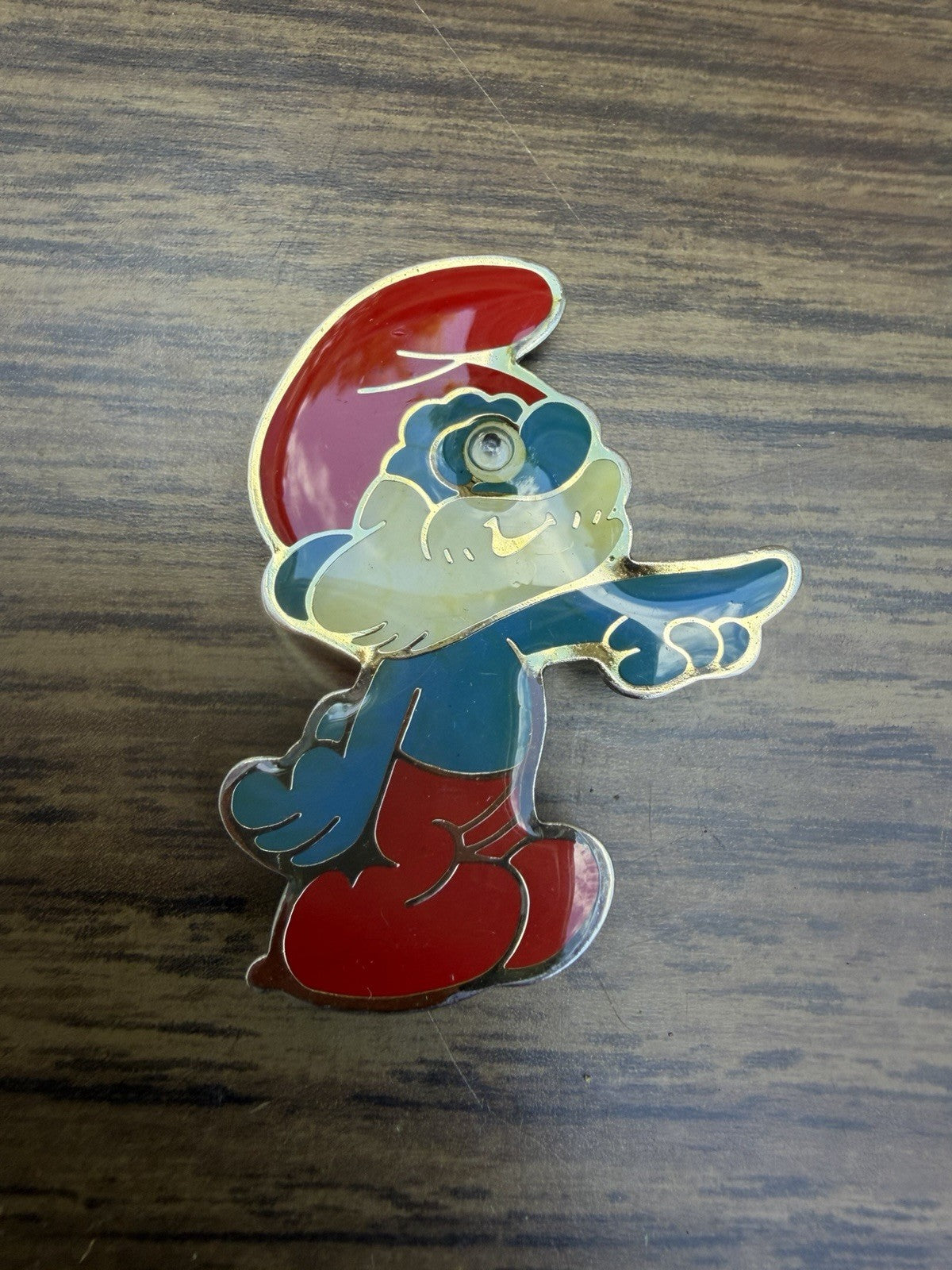 Vintage Smurfs Enamel Pin Brooch Lot Peyo Papa Smurf Smurfette Characters 1980s