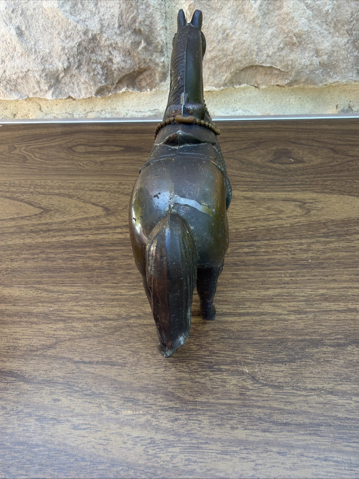 Vintage Bronze Horse with Saddle 4.25” Tall Western Theme 1950’s