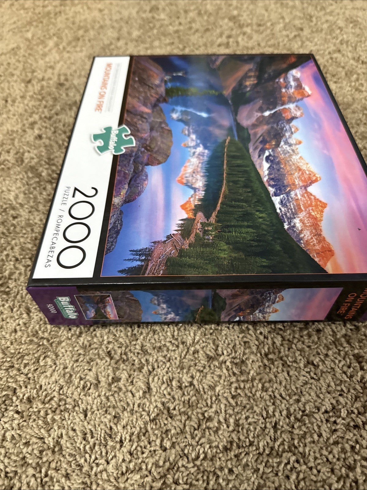 Buffalo Games 2000 Pc Puzzles Mountains on Fire Cabin Fever Kim Norlien Lot of 2
