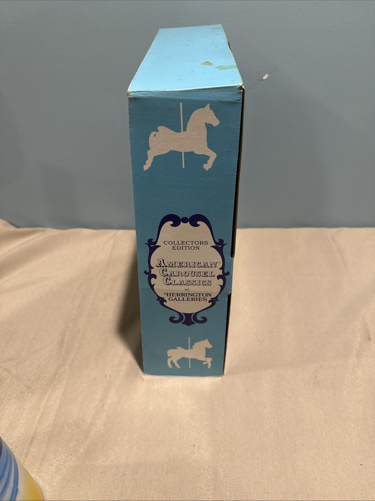 Vintage Herrington Galleries Carousel Pig Figurine Pink Pig NIB 14" NIB