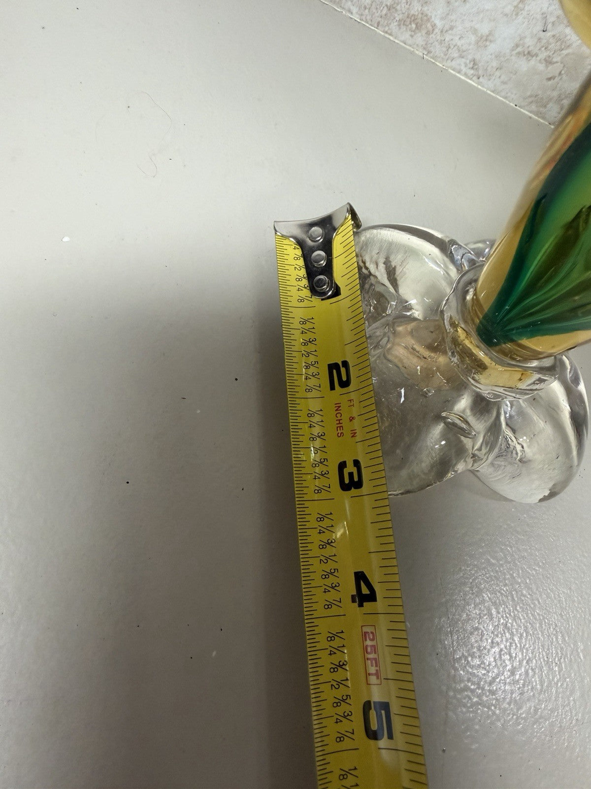 Vintage Murano Style Art Glass Rooster Duck Figurine Set Hand Blown Italy Pair