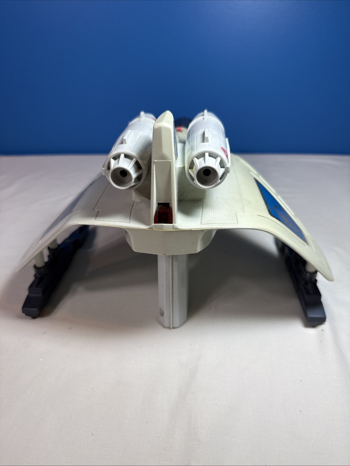 Vintage 1987 Mattel Captain Power PowerJet XT-7 Vehicle Jet + Hawk Masterson Fig