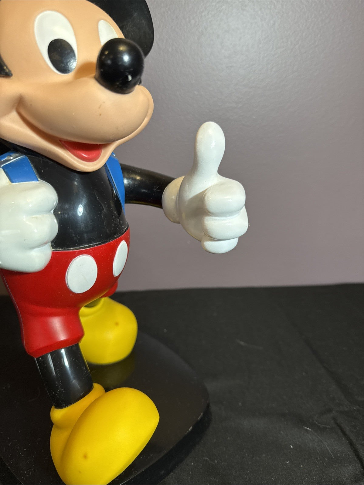 Vintage 1986 Tyco Mickey Mouse Telephone Blue Backpack 14 Inch No Phone