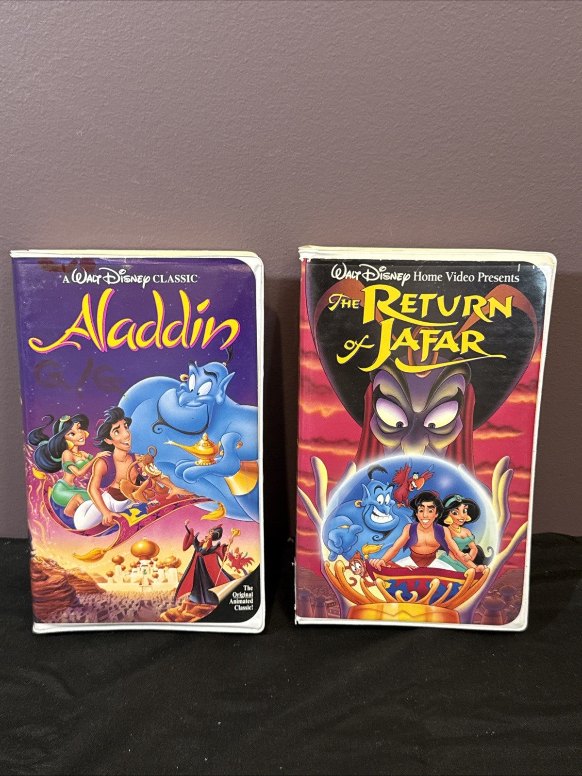 Disney Aladdin VHS Lot Return of Jafar Animated Movie Tapes