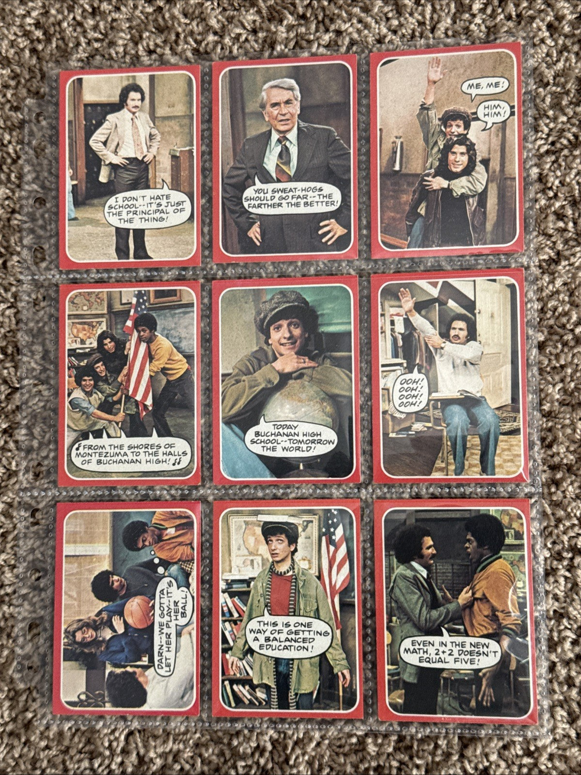 Vintage 1970s Topps TV Card Lot 73pc Charlies Angels Kotter Good Times Kung Fu
