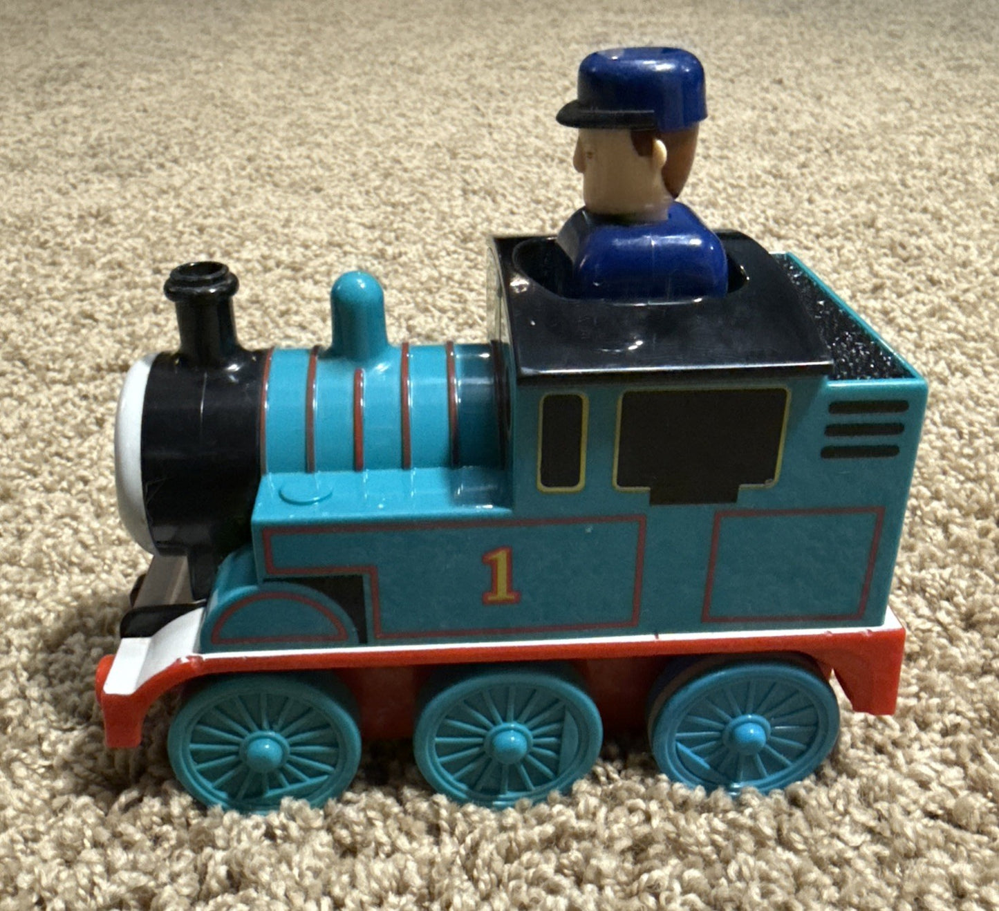 Thomas and Friends Push and Go Train, Blue Engine with Driver Figure