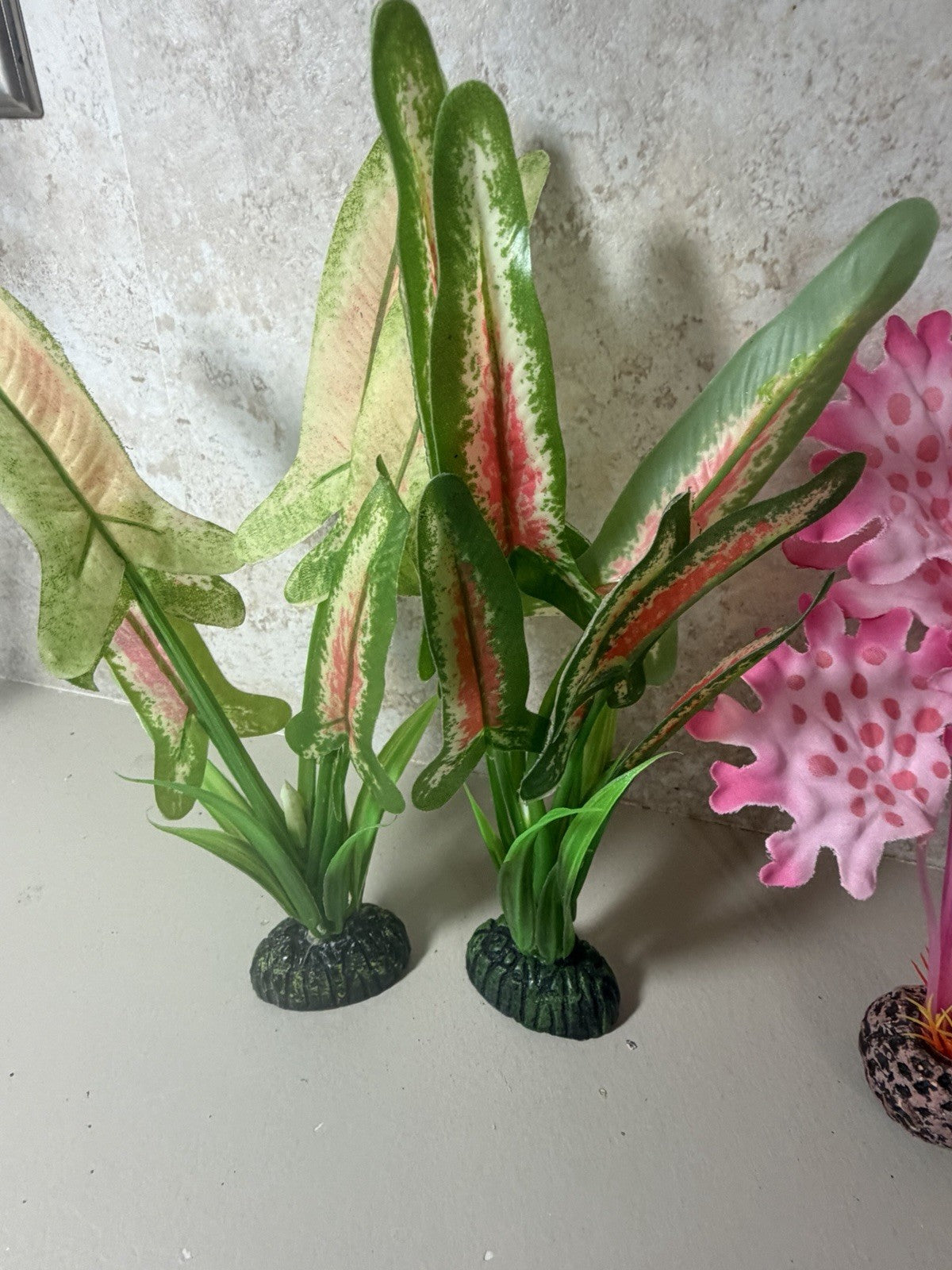 Large Artificial Aquarium Plants Collection Mixed Colors Fish Tank Decor Lot