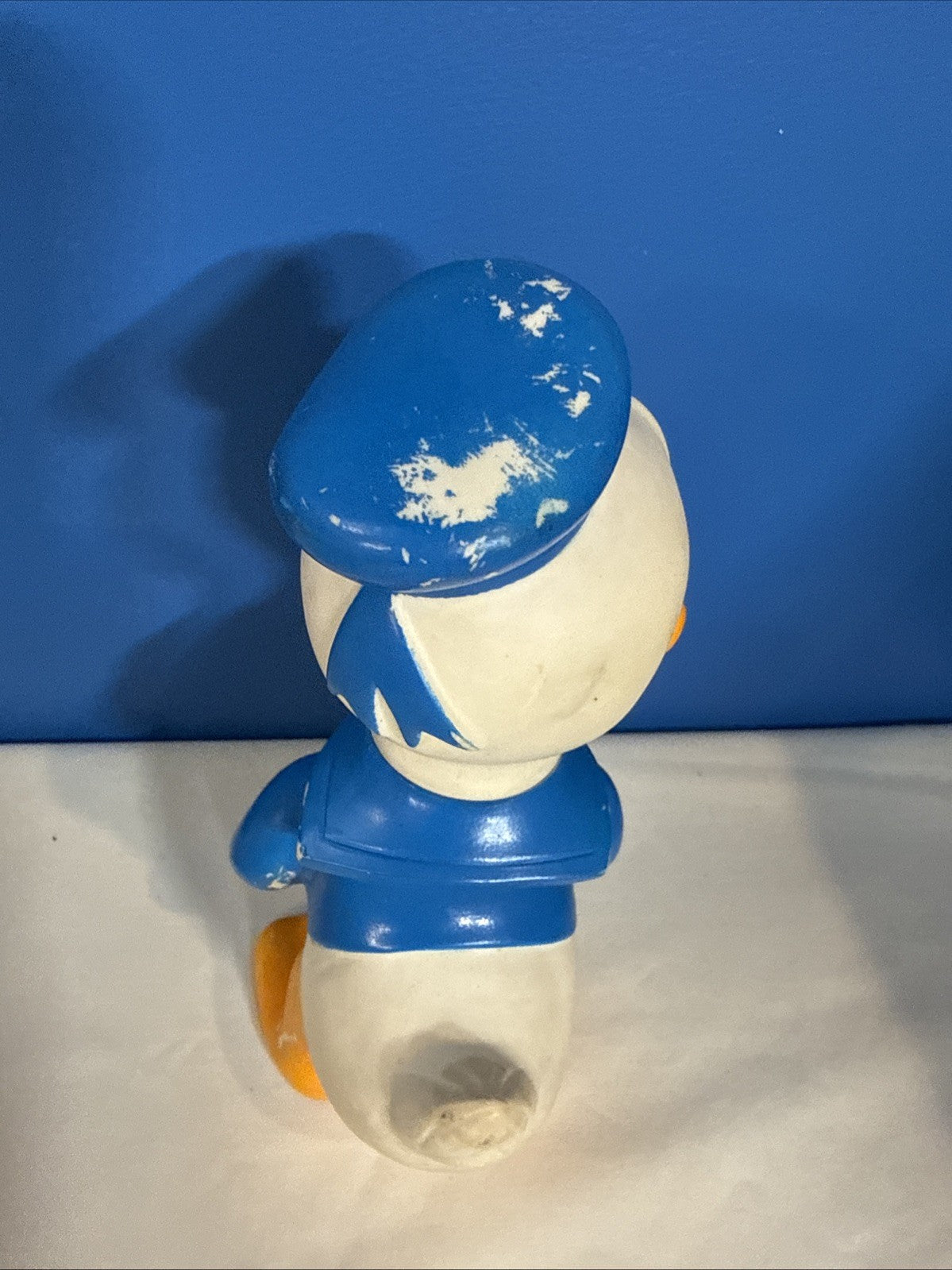 Vintage Walt Disney Donald Duck Vinyl Squeaker Toy Japan 8.5 Inch Figure