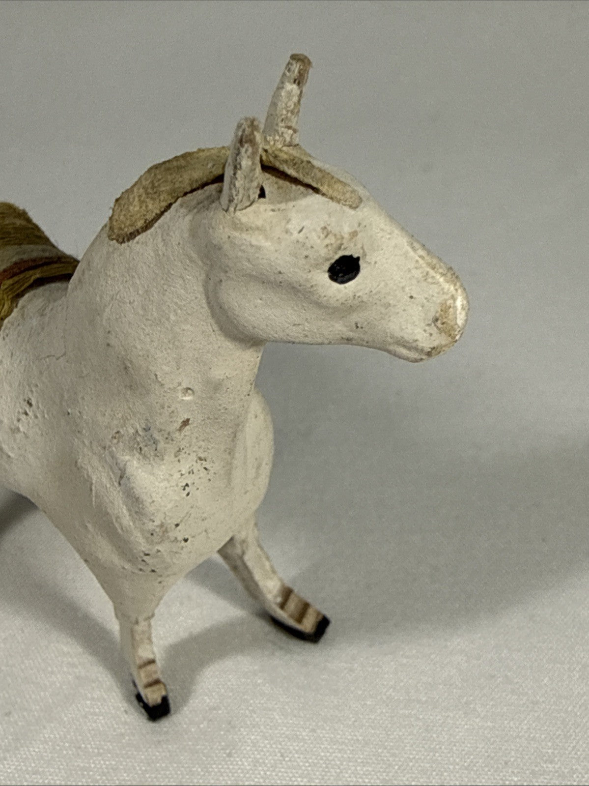 Rare Vintage Toy Mini Horse Paper Mache 2.5 Inch Beautiful Must Have Piece