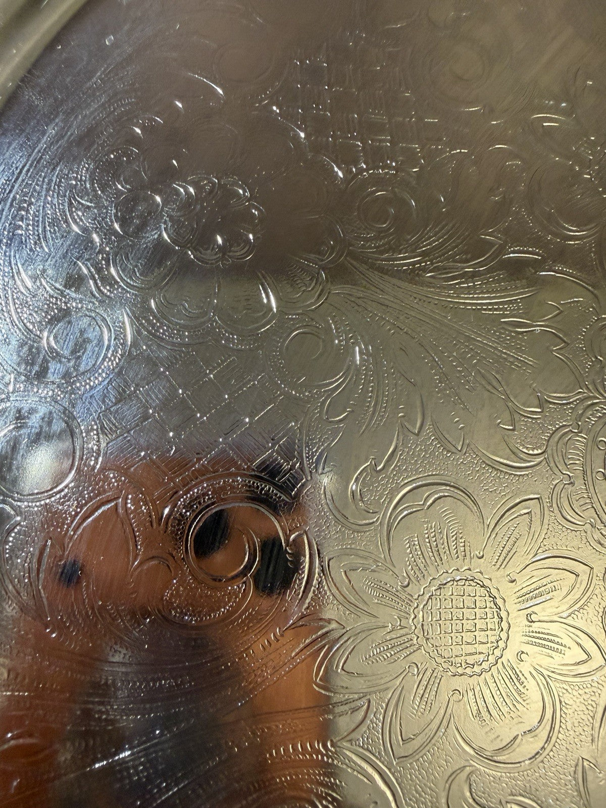 Irvinware Silver Plated Plate 1981 Southeastern Ohio Award Rope Edge Etched 12"