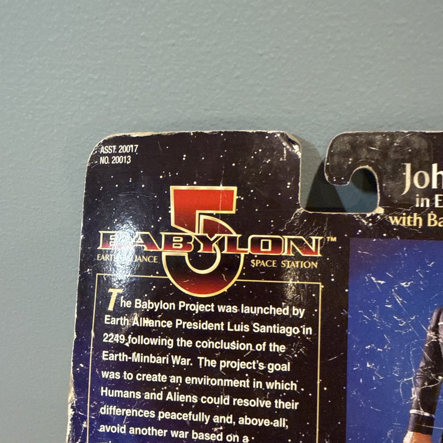 Vintage 1997 Babylon 5 Captain John Sheridan Figure Warner Bros Space Station