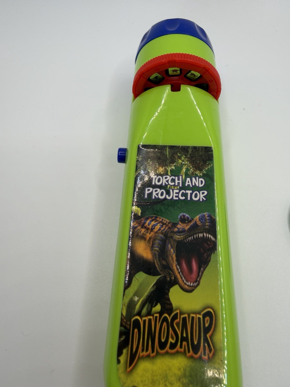 Dinosaur Torch Projector Toy 12 Image Slide Discs Kids Learning Flashlight Lamp