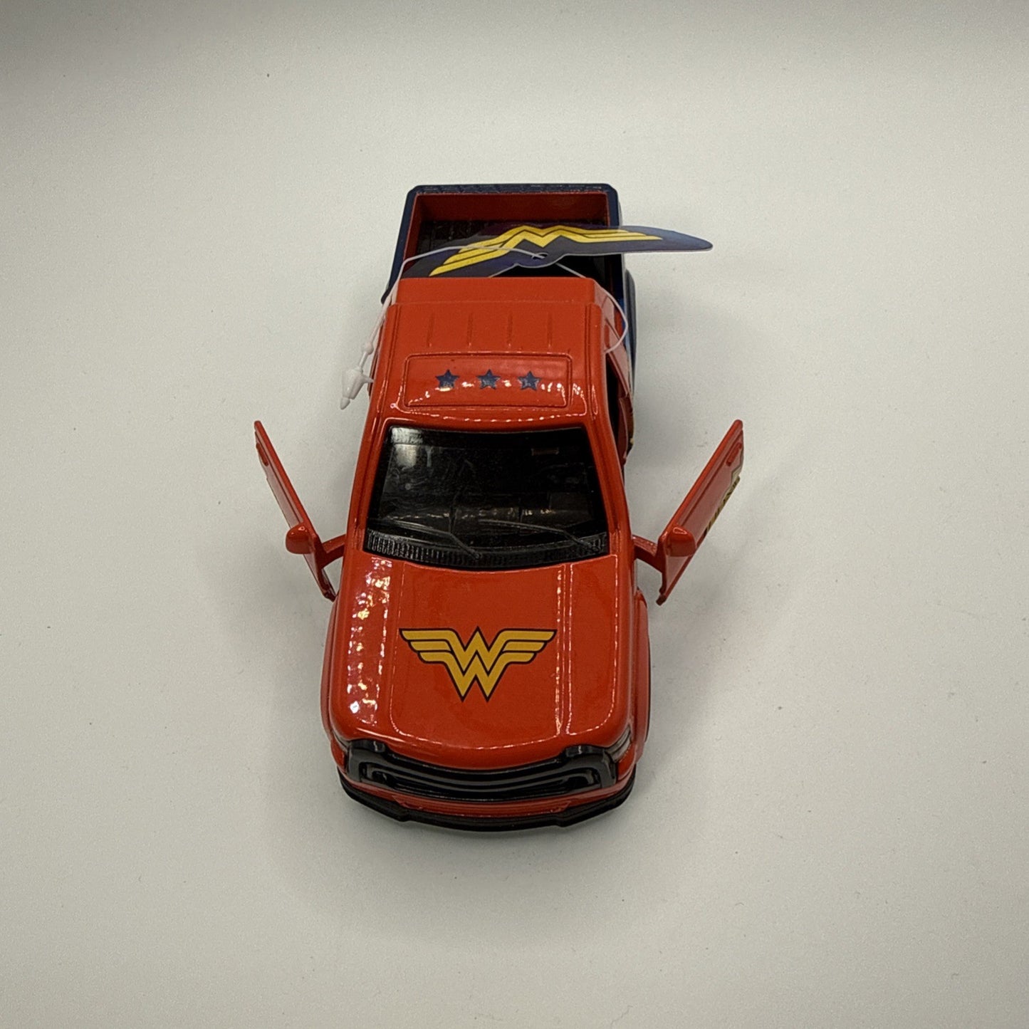 Wonder Woman Pickup Truck DC Universe Red Blue Yellow Toy Vehicle New with Tags