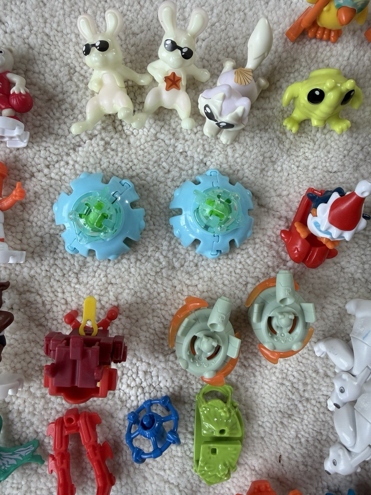 Vintage Kinder Surprise & Fast Food Toy Lot of 100+ Miniature Vehicles & Figures