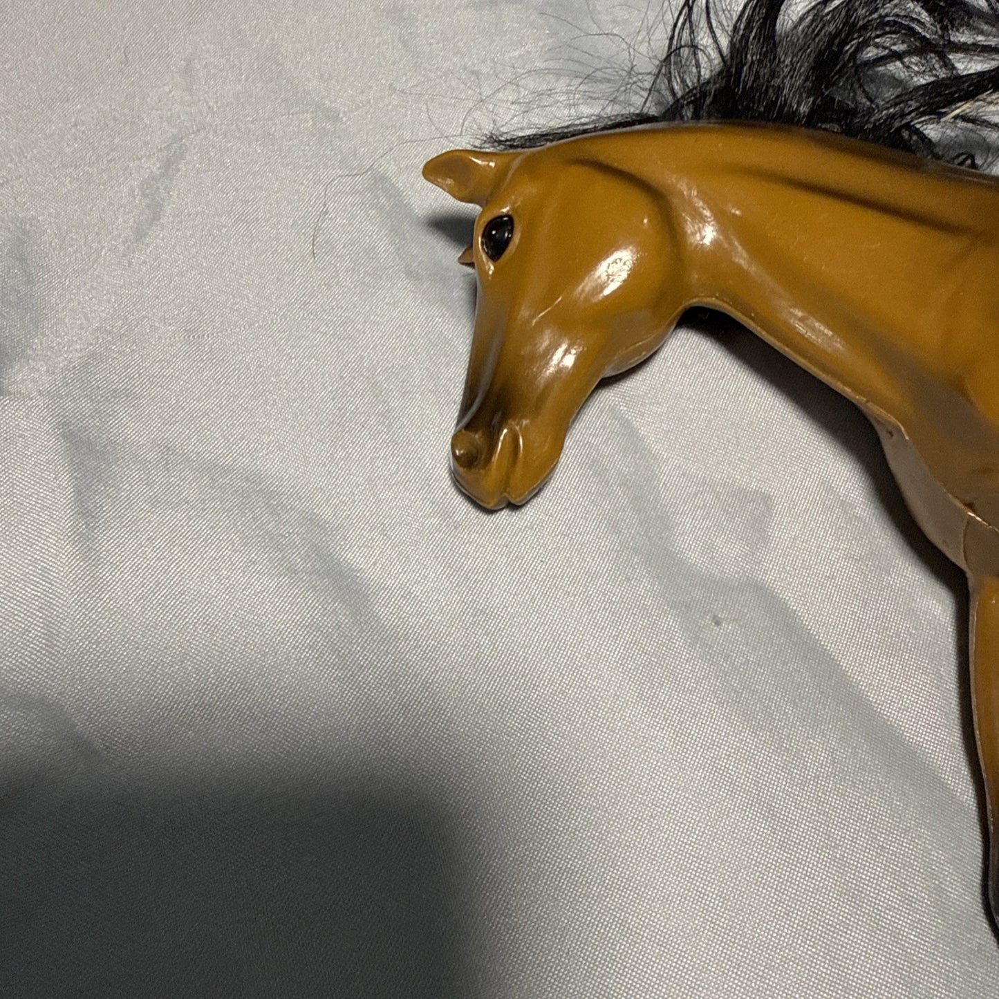 Lot of 3 MTHK 9 Inch Toy Horses Plastic Model Horses Hong Kong