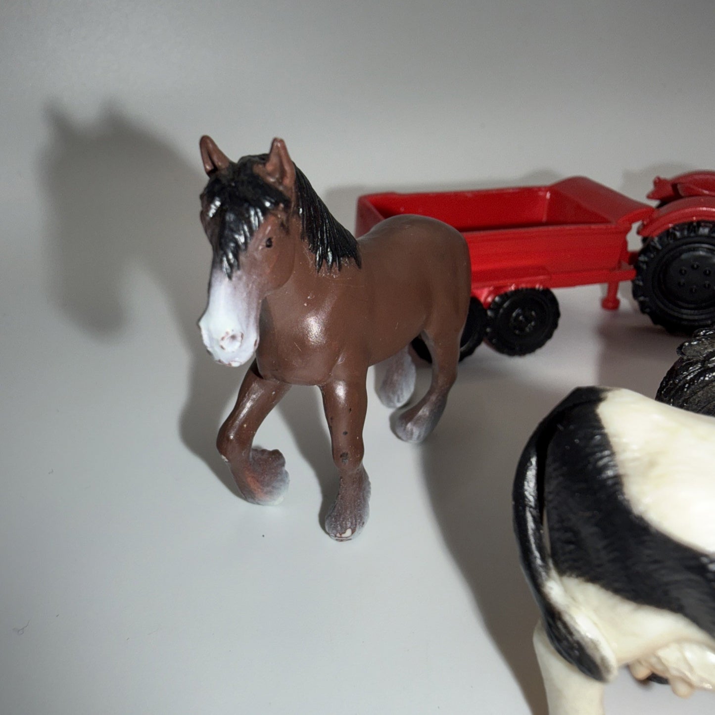 Vintage Safari Ltd 1998 Farm Tractor Barn Animal Figures Lot 11 Pieces
