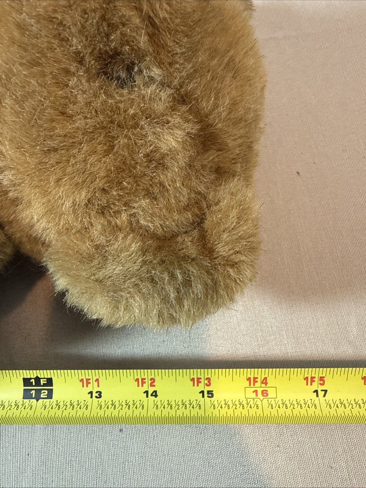 Vintage Vermont Teddy Bear Fully Jointed Plush Bear 16 Inch 1990s Brown